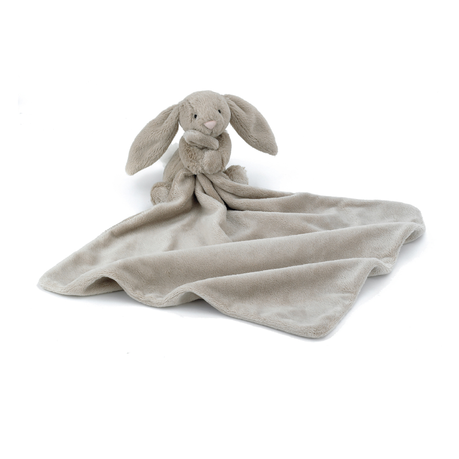 KRÓLIK KOCYK Bashful Beige Bunny Smoother, Jellycat, 33 x 33 cm